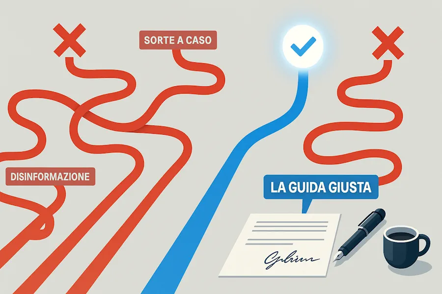Infografica che mostra come evitare i 5 errori più comuni nel Programma GOL Veneto e scegliere il percorso giusto.