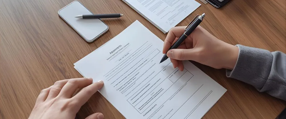 Una persona compila la domanda controllando i requisiti e i documenti per l'Assegno GOL Veneto.